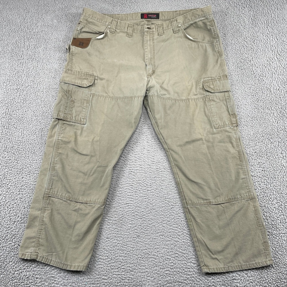 Wrangler Riggs Workwear Pants Mens 46x30 Brown Cargo Ripstop Ranger 3W060BR